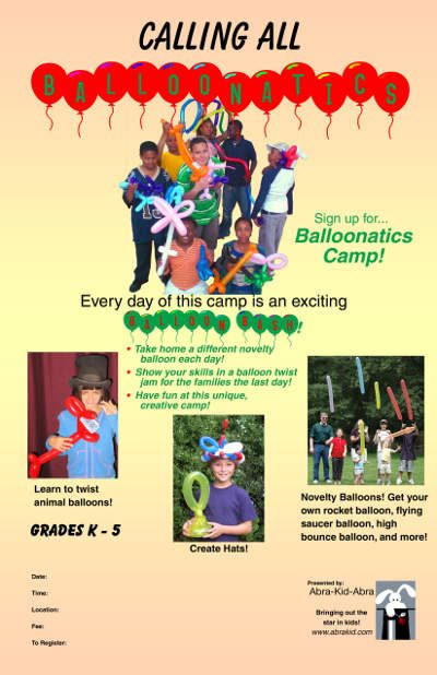 balloonatics camp