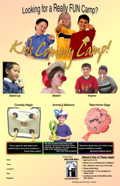 kids comedy camp