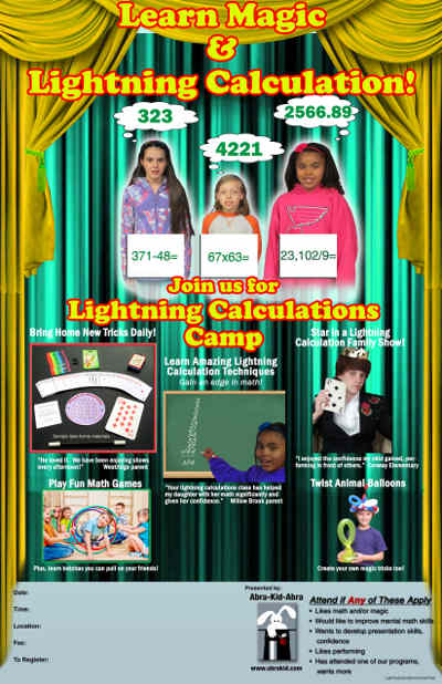 lightning calculation camp