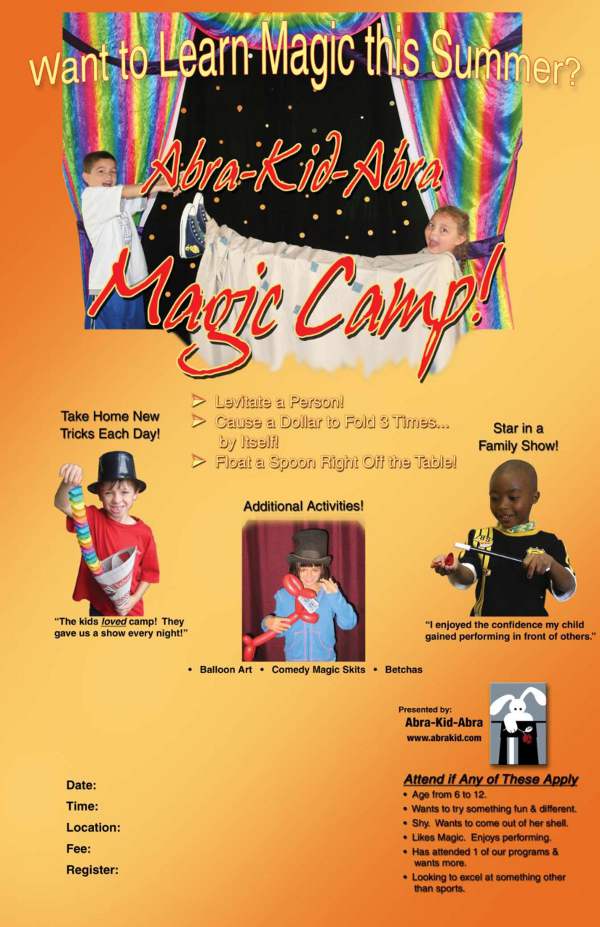 poster-magic camp levitations